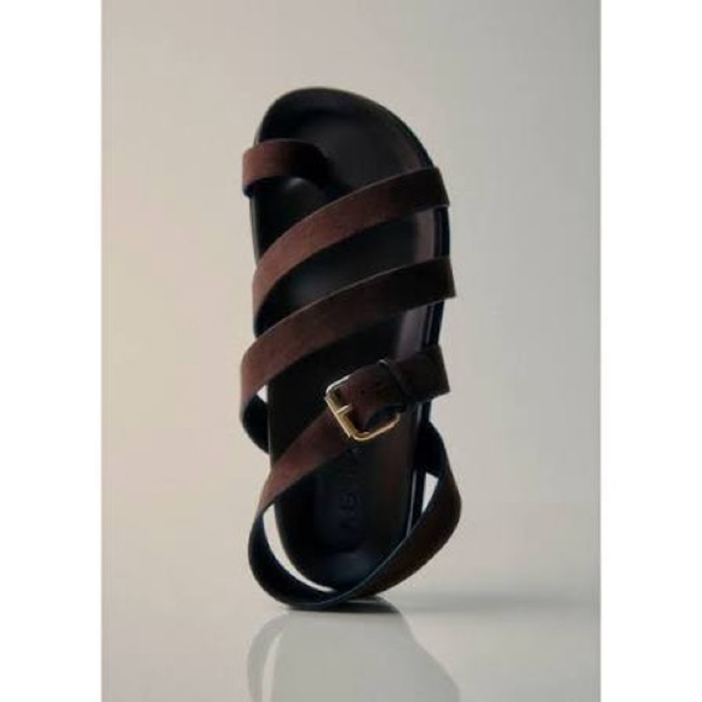 A. Emery Lyon sandal in brown suede